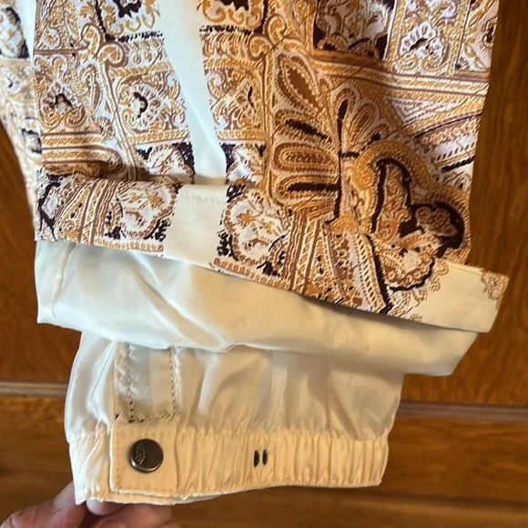 Free People Movement Alpine Glow Printed Snow Bib in Brushed Sail Paisley Size S - Picture 9 of 15